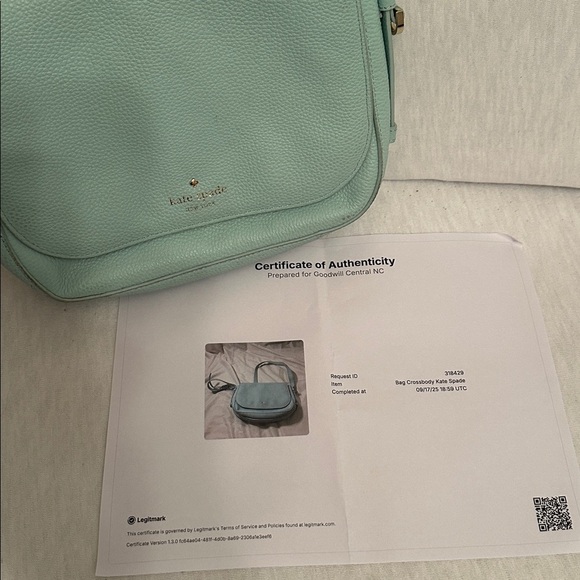 Kate Spade Penelope Orchard Crossbody Bag with Silver Hardware in Grace Blue - Picture 14 of 16